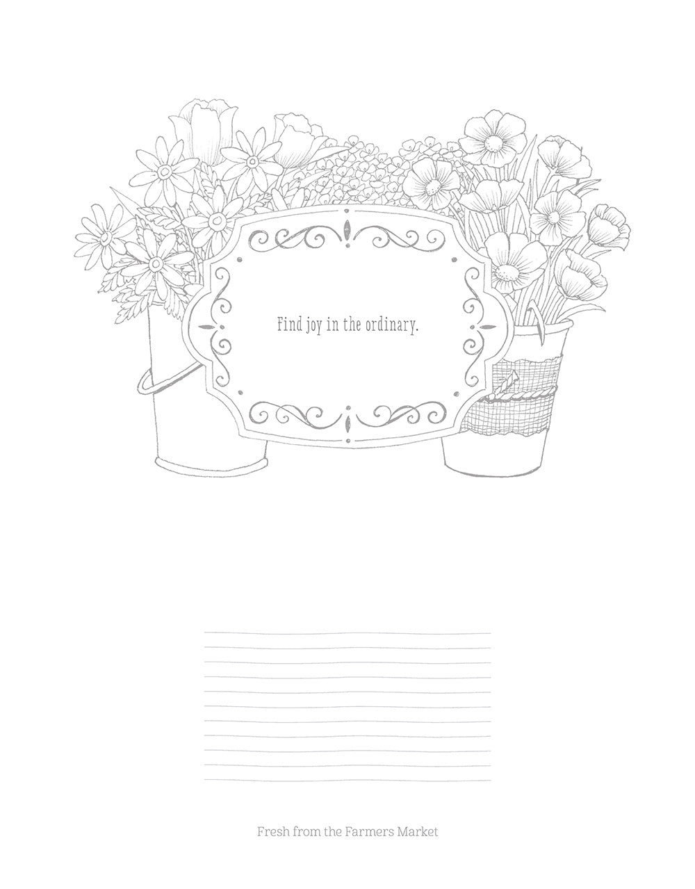 Chalk-Style Simple Life Coloring Book - Fox Chapel Publishing Co.