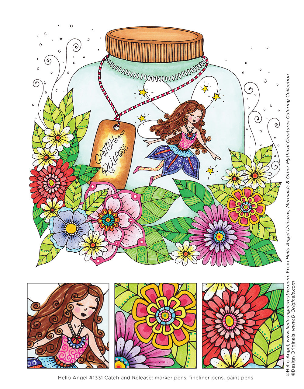 Hello Angel Unicorns, Mermaids & Other Mythical Creatures Coloring Collection - Fox Chapel Publishing Co.