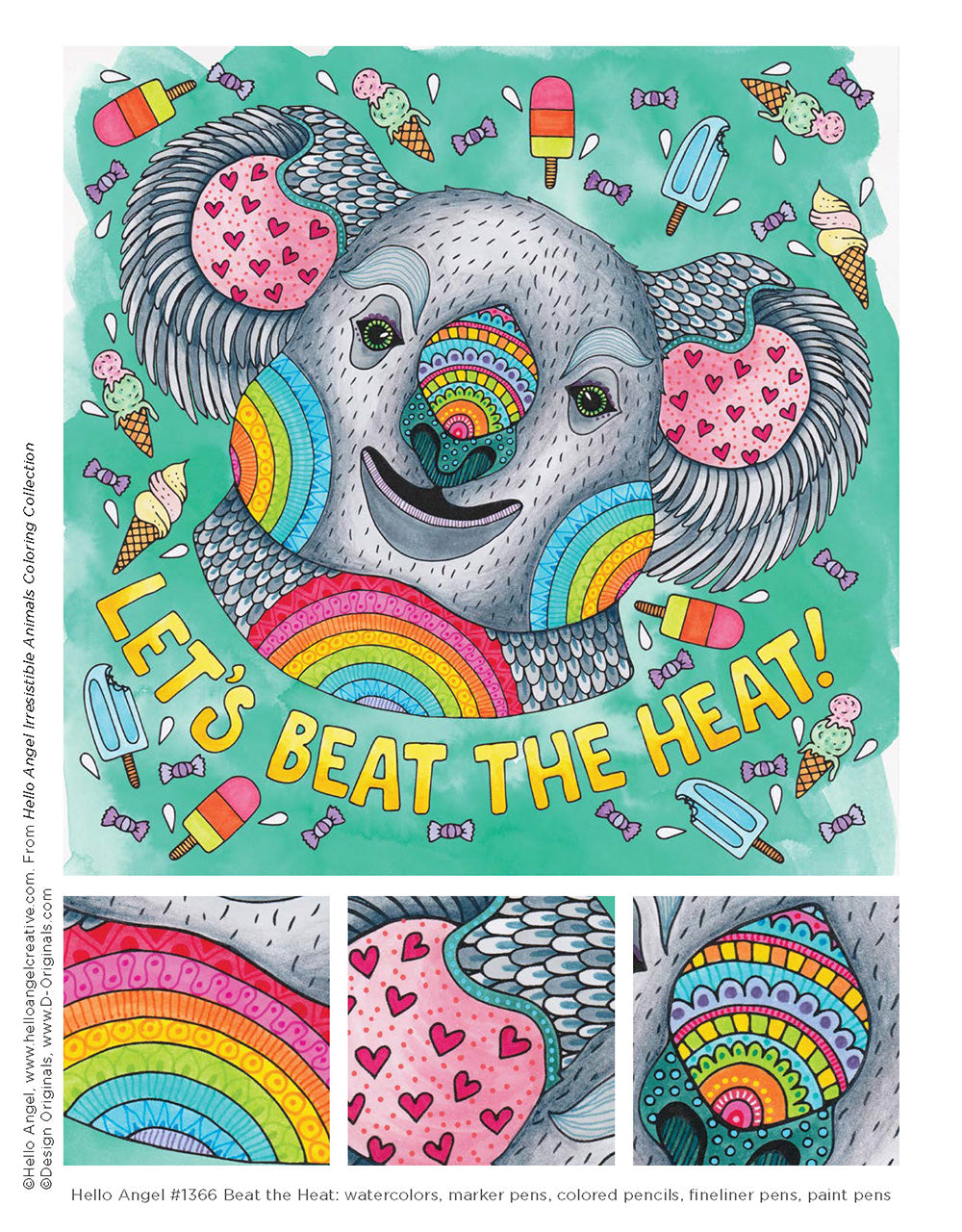 Hello Angel Irresistible Animals Coloring Collection - Fox Chapel Publishing Co.