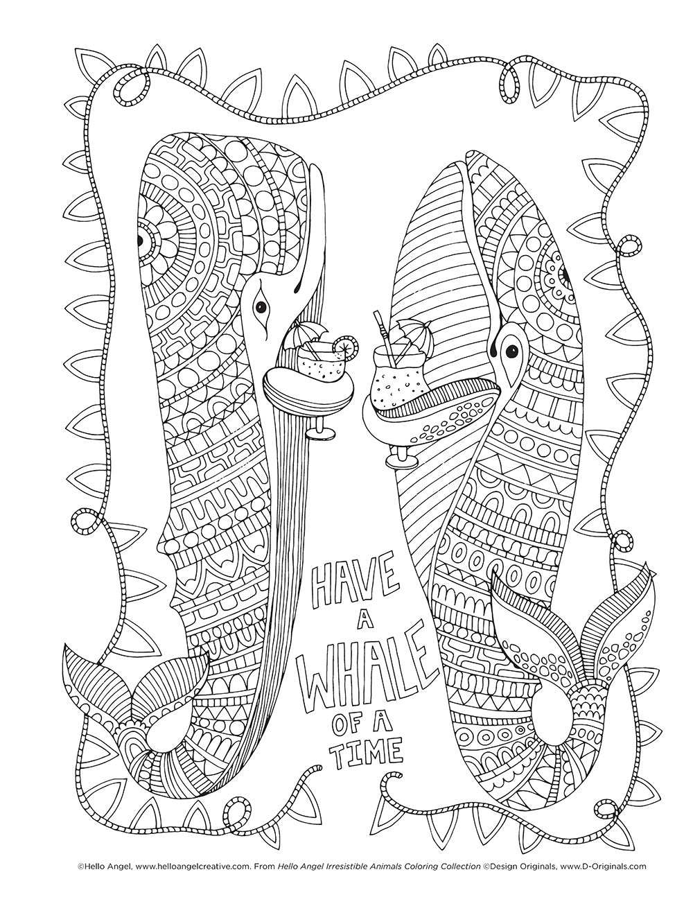 Hello Angel Irresistible Animals Coloring Collection - Fox Chapel Publishing Co.