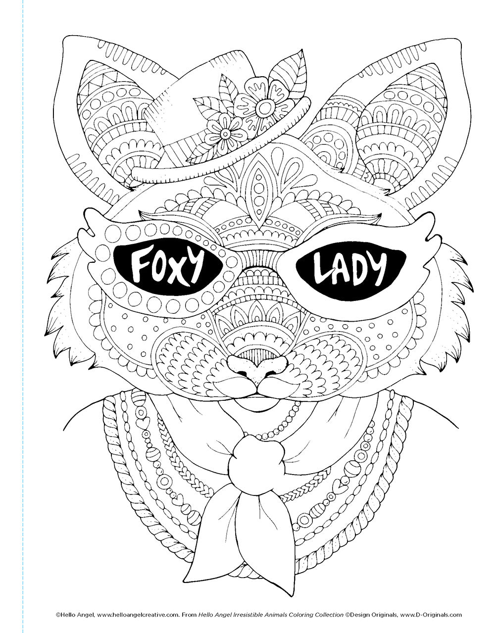 Hello Angel Irresistible Animals Coloring Collection - Fox Chapel Publishing Co.