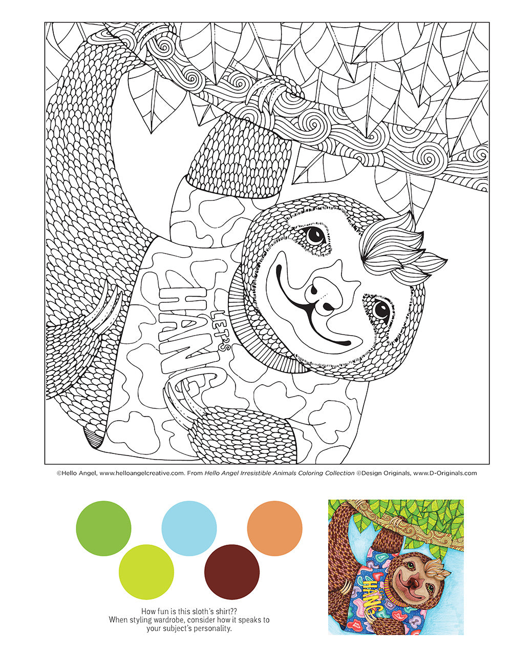 Hello Angel Irresistible Animals Coloring Collection - Fox Chapel Publishing Co.