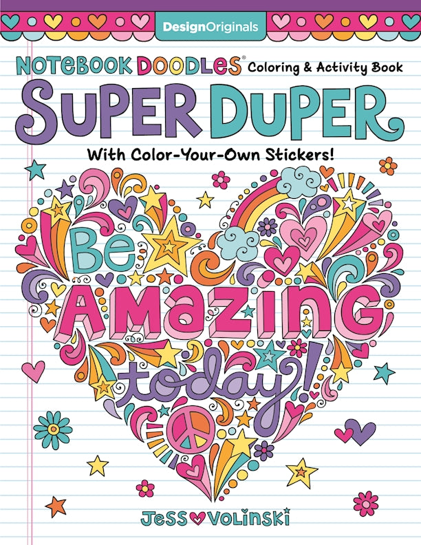 Notebook Doodles Super Duper Coloring & Activity Book - Fox Chapel Publishing Co.