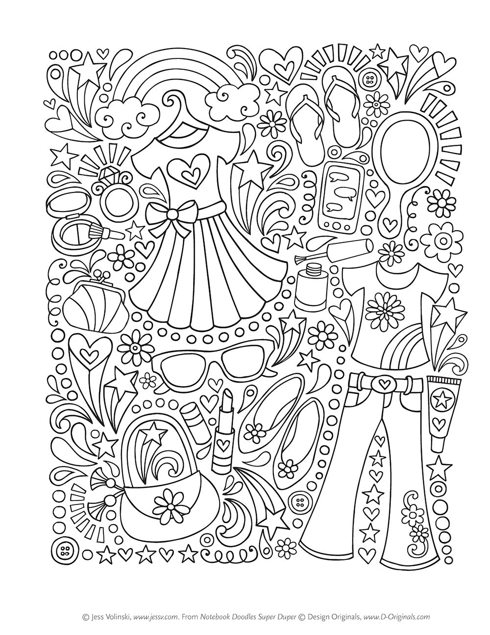 Notebook Doodles Super Duper Coloring & Activity Book