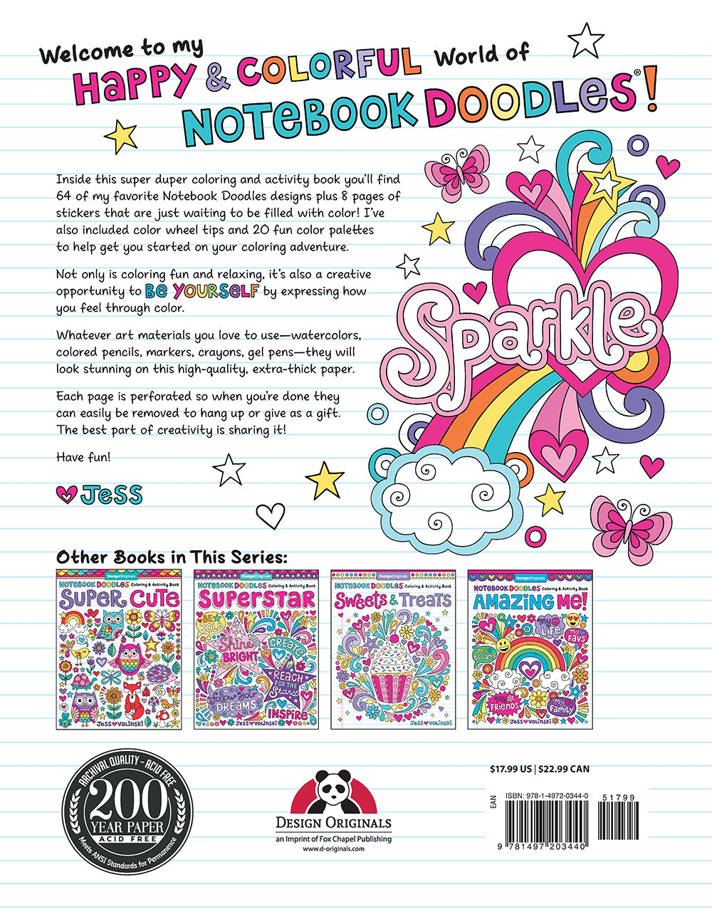 Notebook Doodles Super Duper Coloring & Activity Book - Fox Chapel Publishing Co.