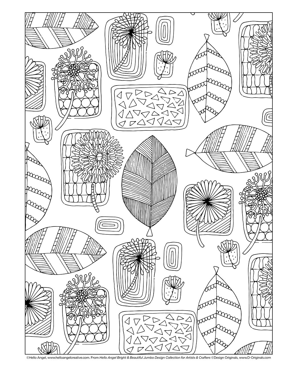 Hello Angel Bright & Beautiful Jumbo Design Collection for Artists & Crafters - Fox Chapel Publishing Co.