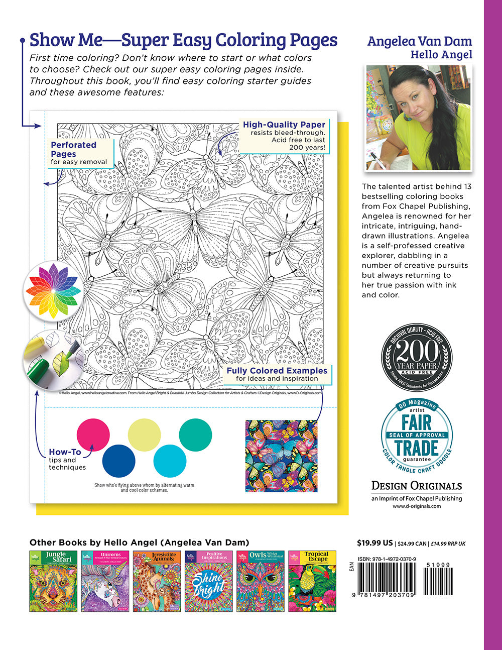 Hello Angel Bright & Beautiful Jumbo Design Collection for Artists & Crafters - Fox Chapel Publishing Co.