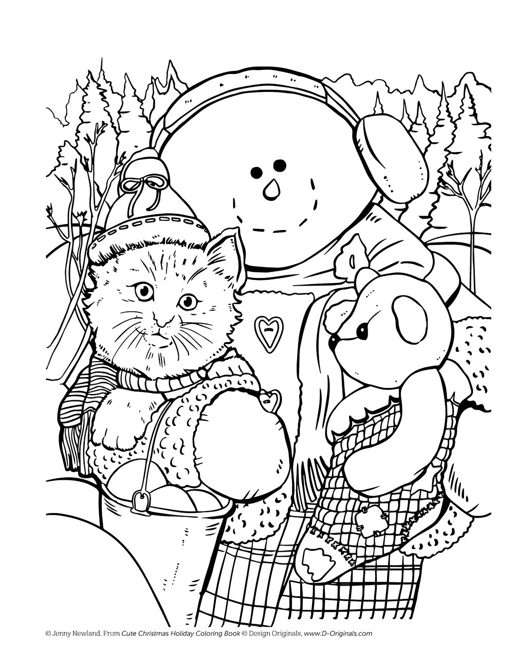 Cute Christmas Holiday Coloring Book - Fox Chapel Publishing Co.