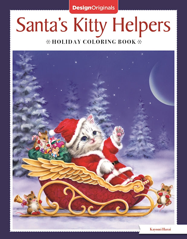Santa's Kitty Helpers Holiday Coloring Book - Fox Chapel Publishing Co.