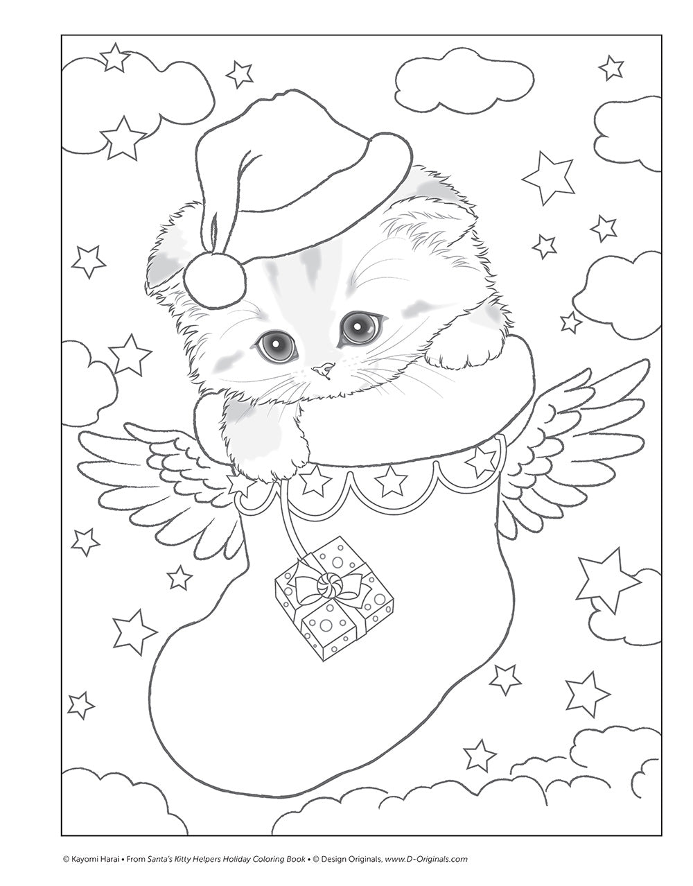 Santa's Kitty Helpers Holiday Coloring Book - Fox Chapel Publishing Co.