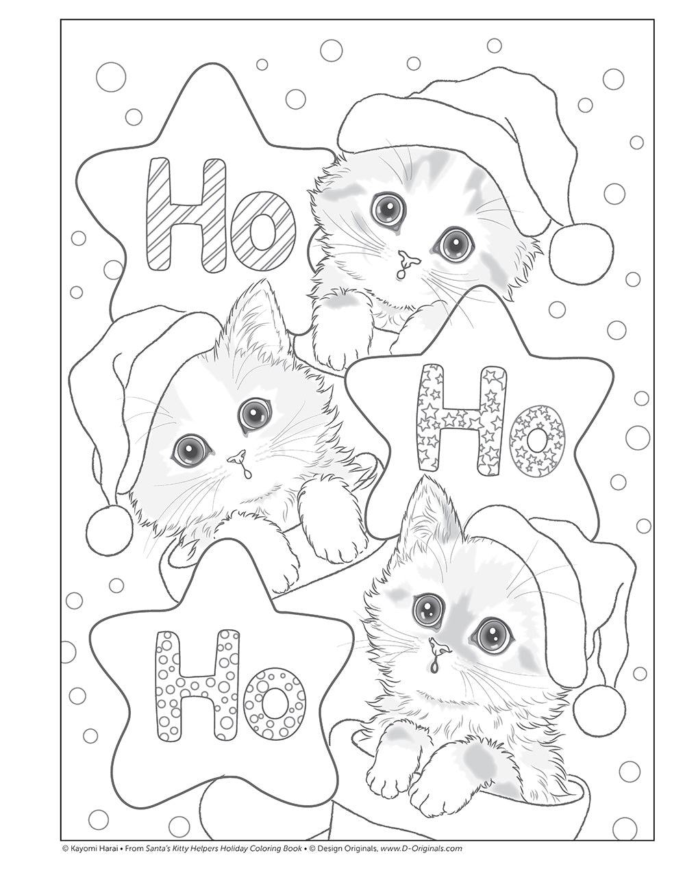 Santa's Kitty Helpers Holiday Coloring Book - Fox Chapel Publishing Co.