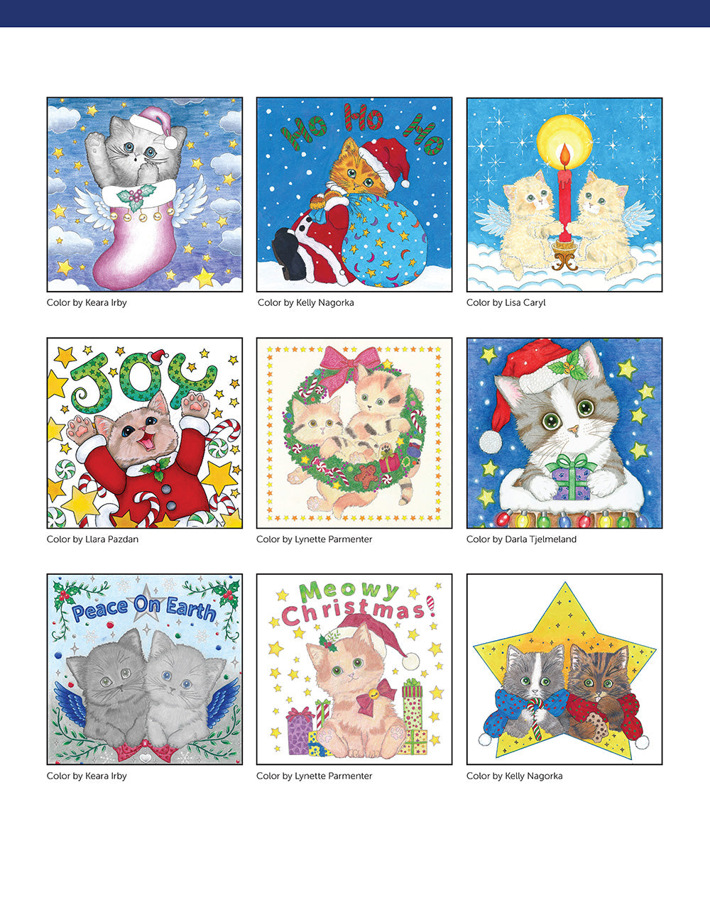 Santa's Kitty Helpers Holiday Coloring Book - Fox Chapel Publishing Co.