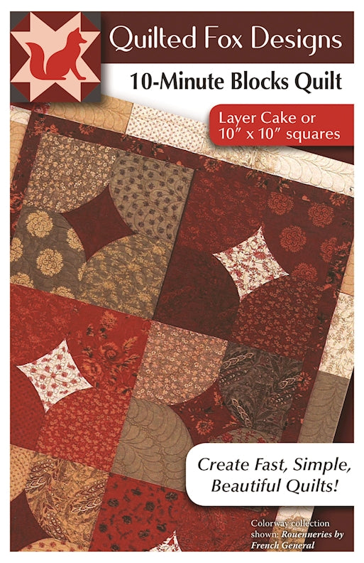 10 Minute Blocks Quilt Pattern - Fox Chapel Publishing Co.