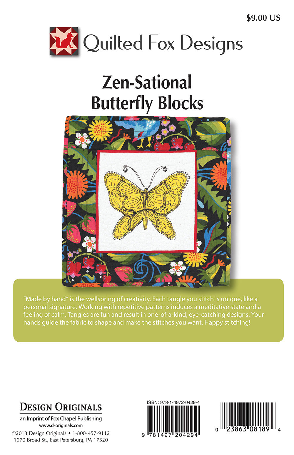 Zen-Sational Butterfly Blocks Quilt Pattern - Fox Chapel Publishing Co.