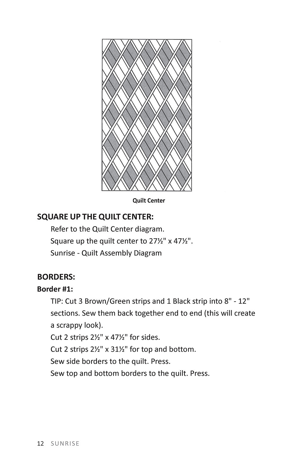 Sunrise Batiks Quilt Pattern - Fox Chapel Publishing Co.
