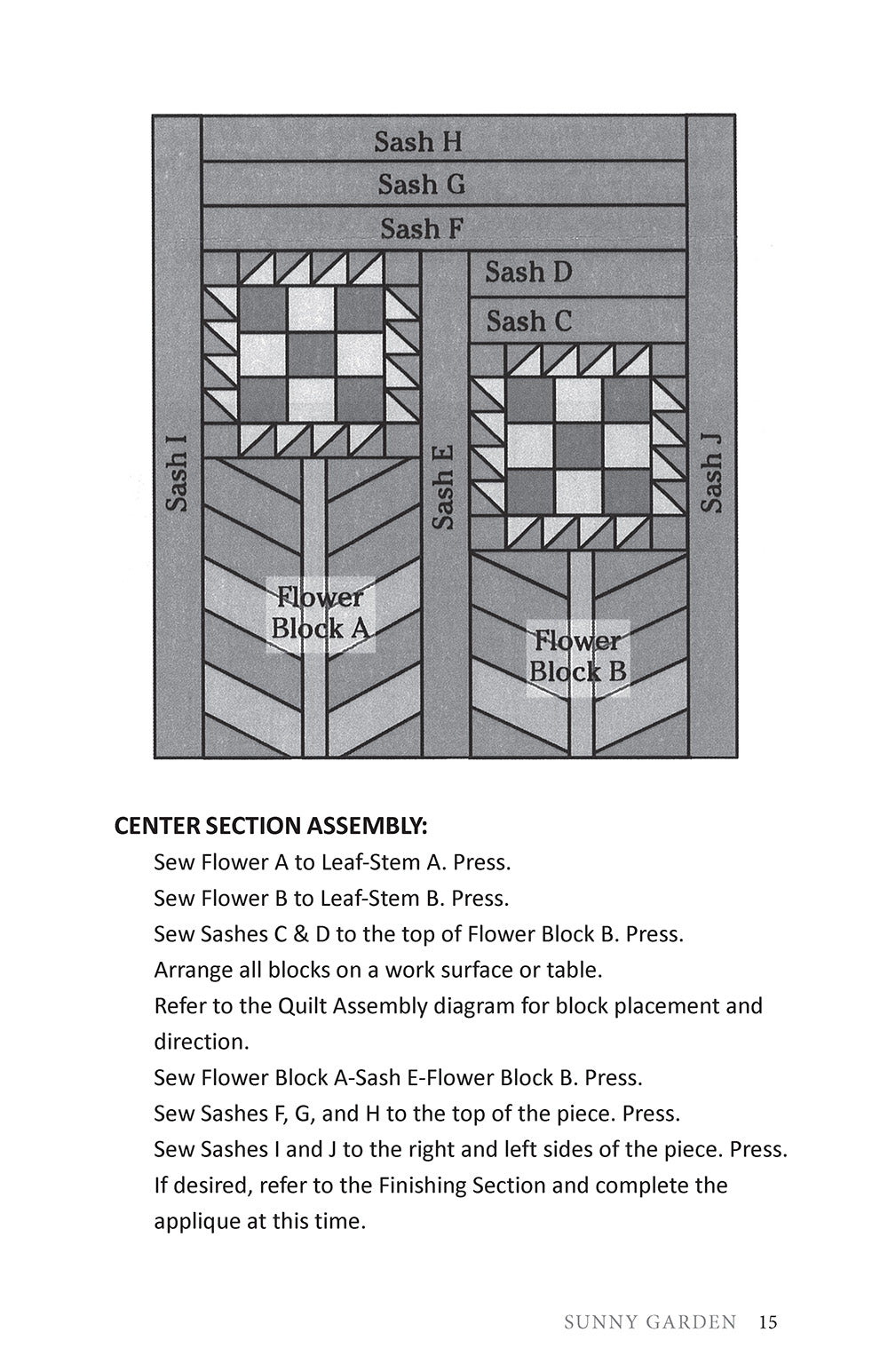 Sunny Garden Quilt Pattern - Fox Chapel Publishing Co.