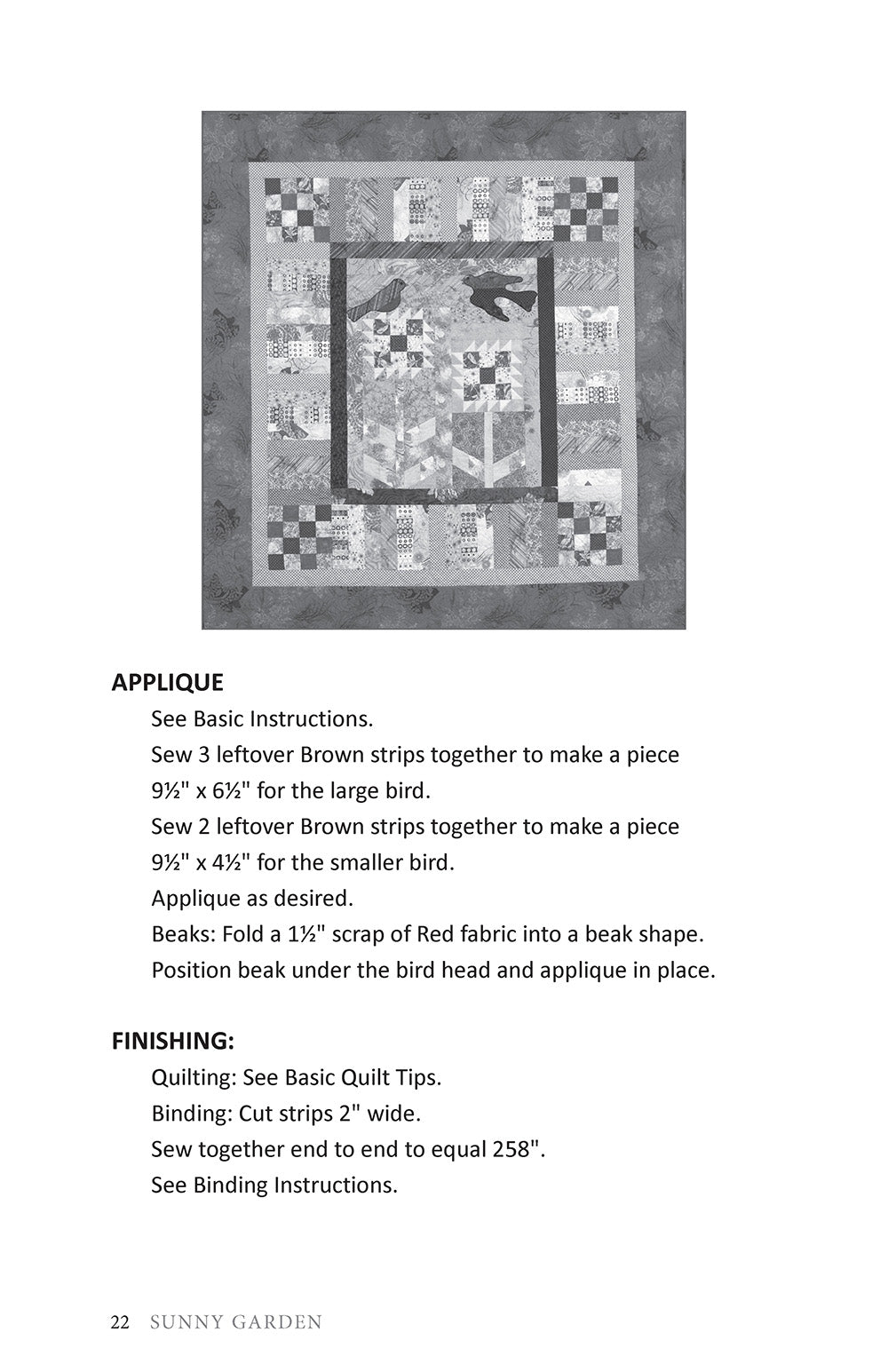 Sunny Garden Quilt Pattern - Fox Chapel Publishing Co.