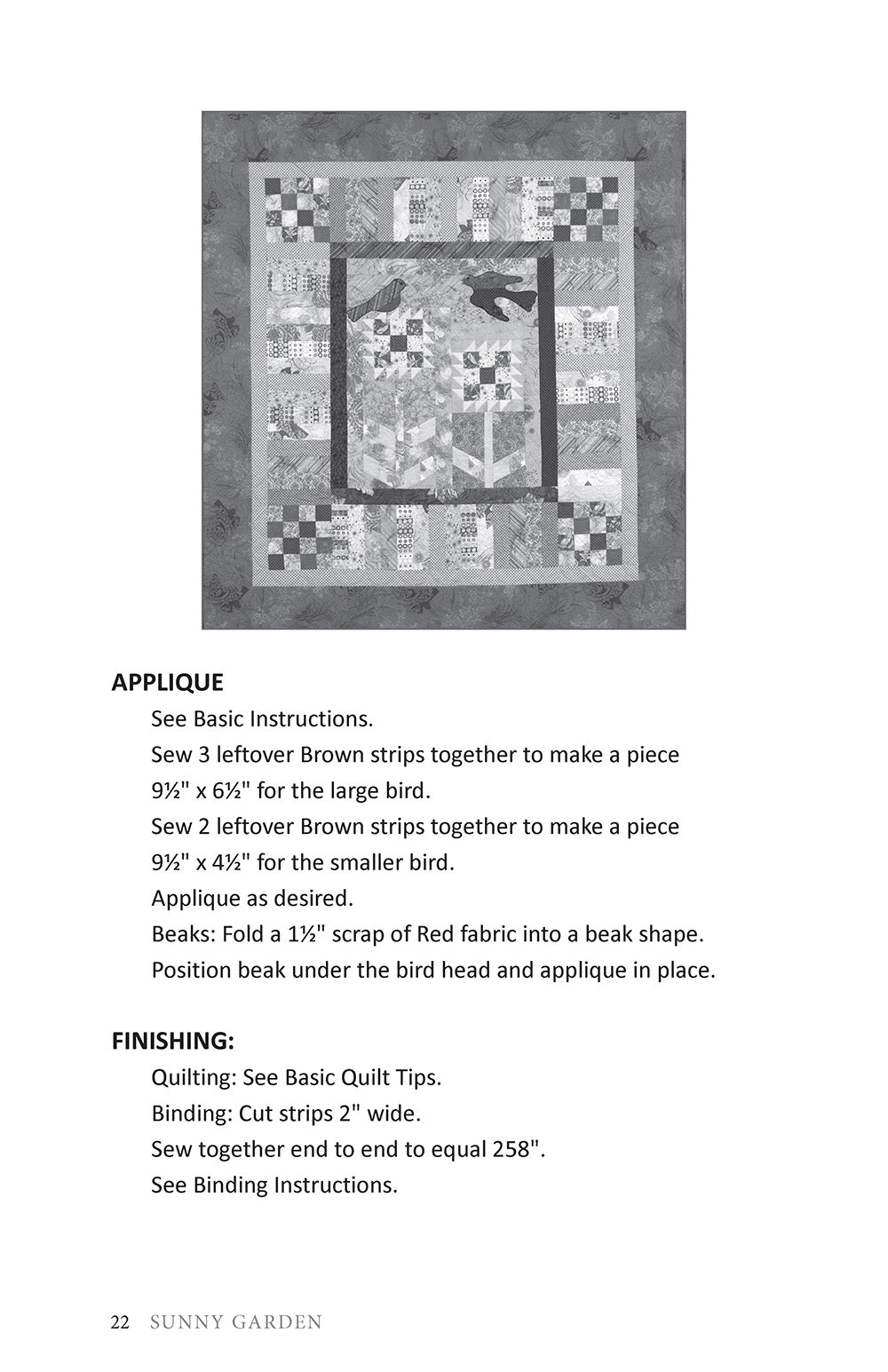 Sunny Garden Quilt Pattern