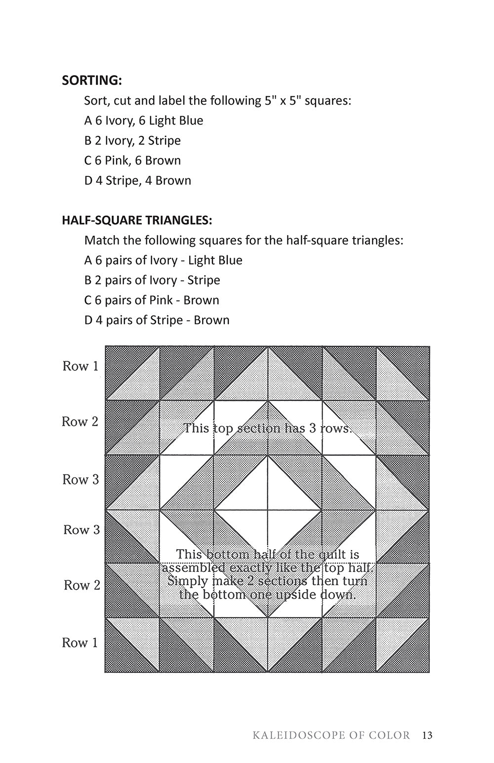 Kaleidoscope of Color Quilt Pattern