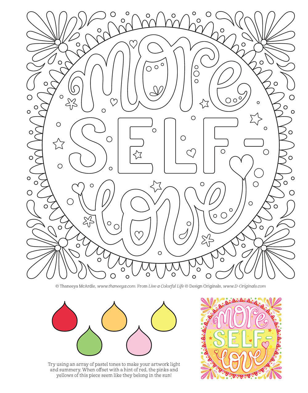 Live a Colorful Life Coloring Book - Fox Chapel Publishing Co.
