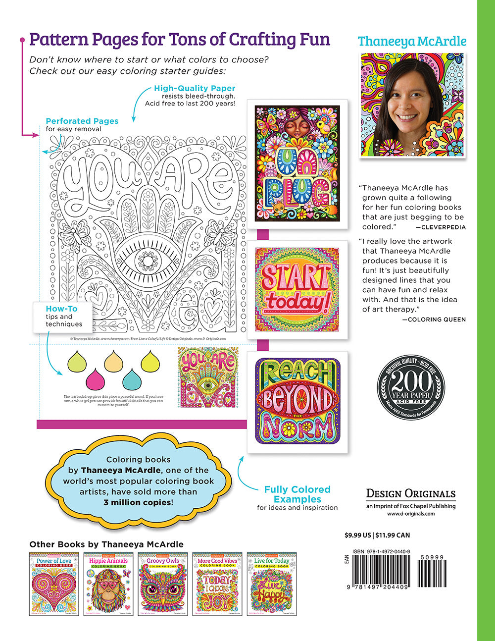Live a Colorful Life Coloring Book - Fox Chapel Publishing Co.