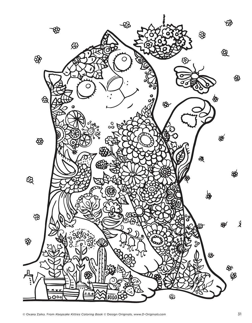 Keepsake Kitties Coloring Book - Fox Chapel Publishing Co.