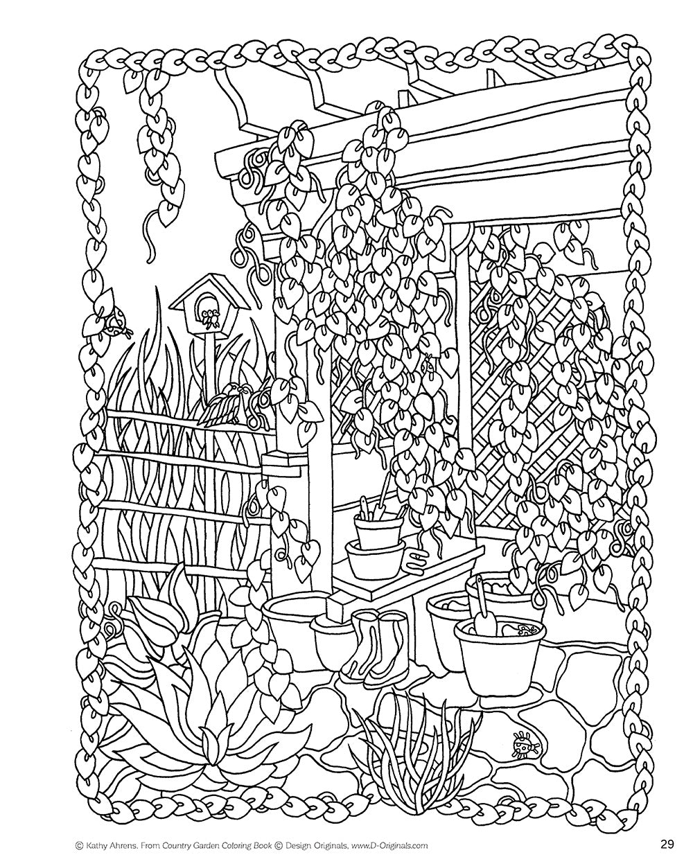 Country Garden Coloring Book - Fox Chapel Publishing Co.