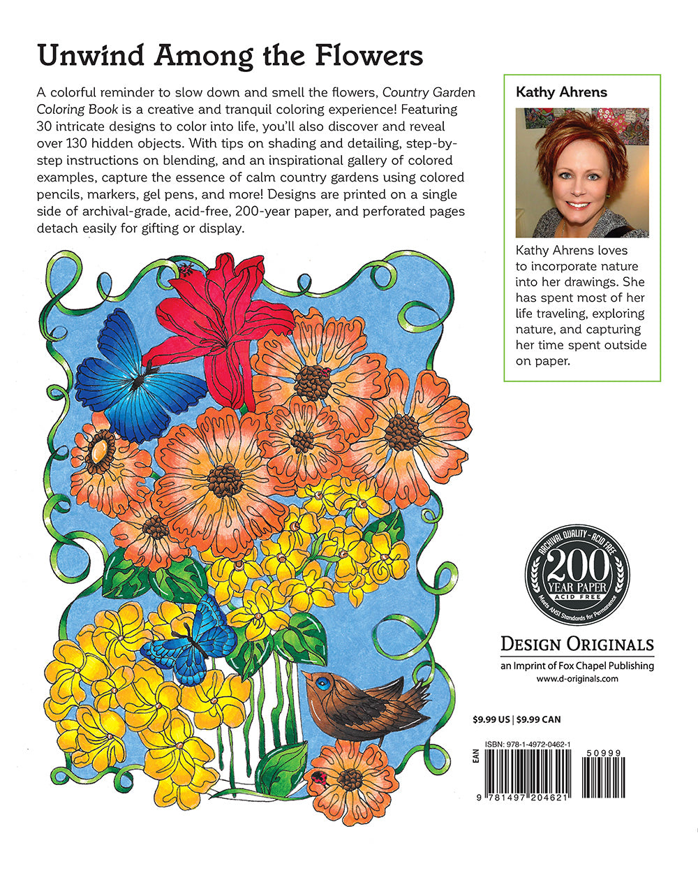 Country Garden Coloring Book - Fox Chapel Publishing Co.
