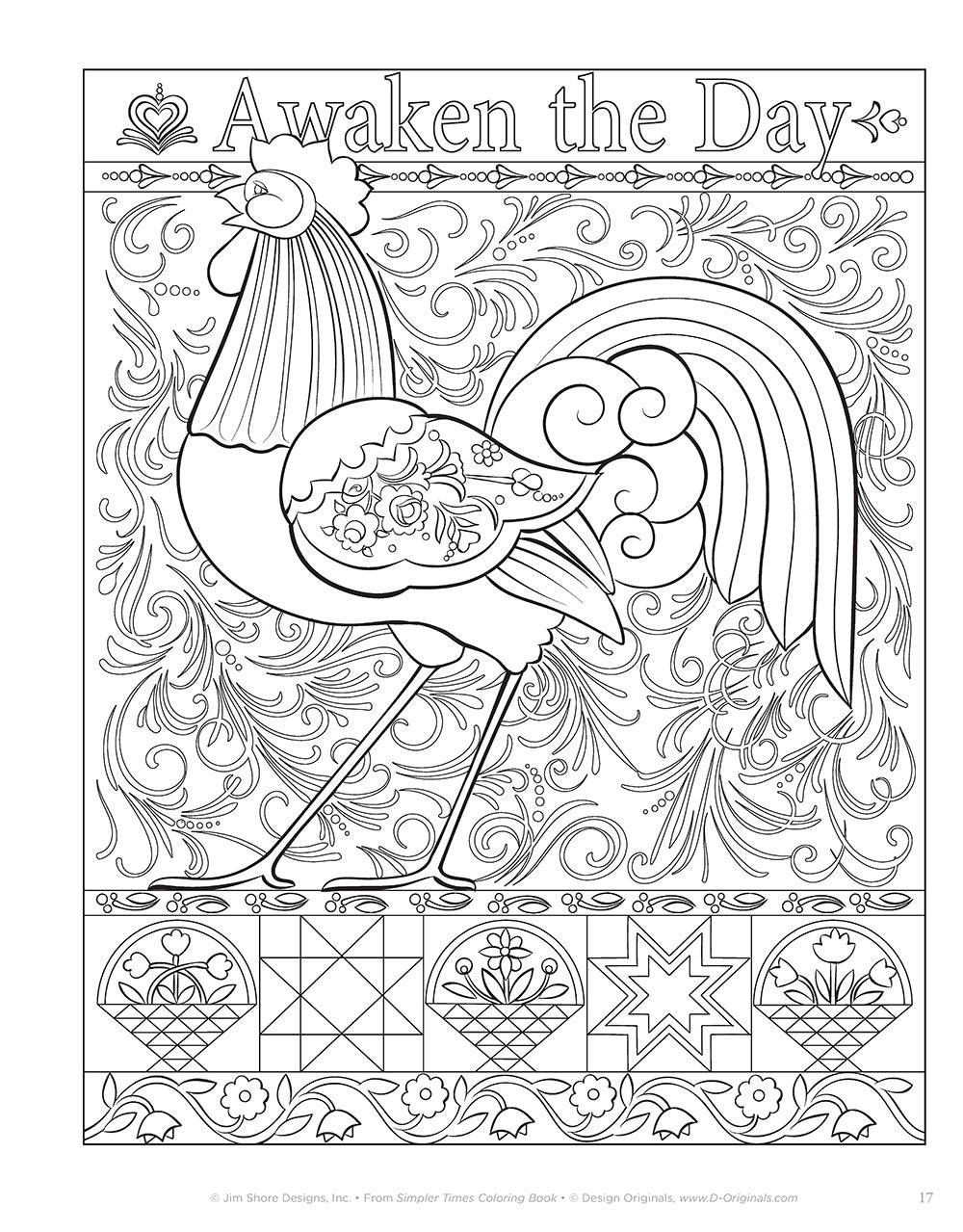 Simpler Times Coloring Book