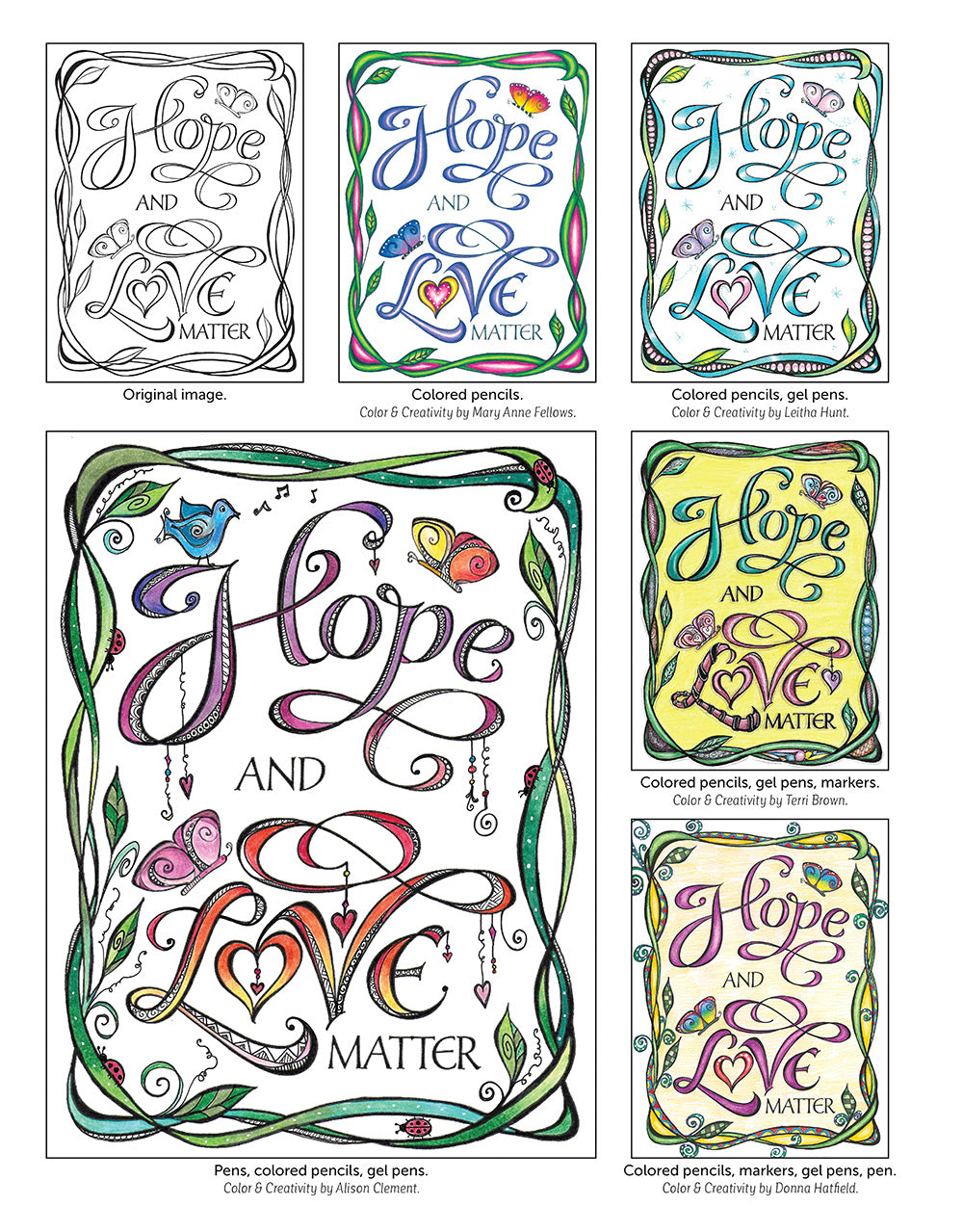 Expressions of Hope Coloring Book - Fox Chapel Publishing Co.