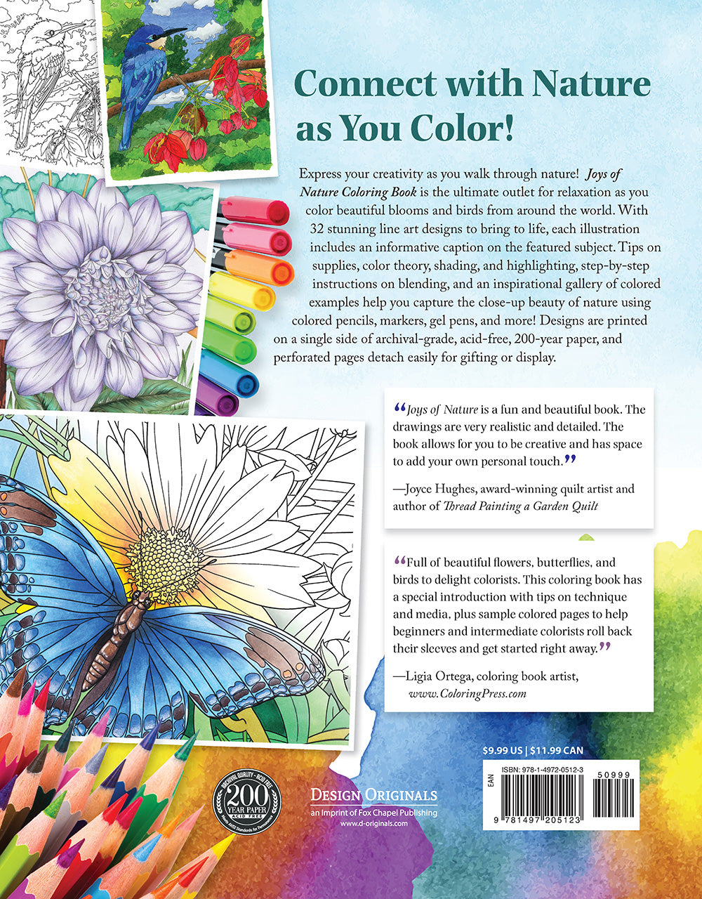 Joys of Nature Coloring Book - Fox Chapel Publishing Co.