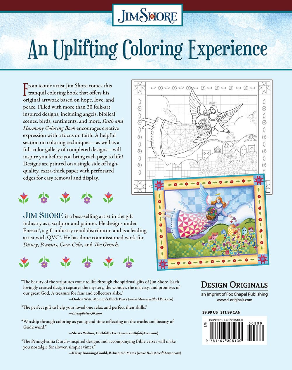 Faith and Harmony Coloring Book - Fox Chapel Publishing Co.