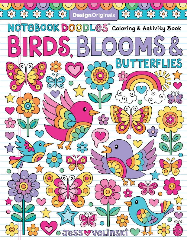 Notebook Doodles Birds, Blooms & Butterflies