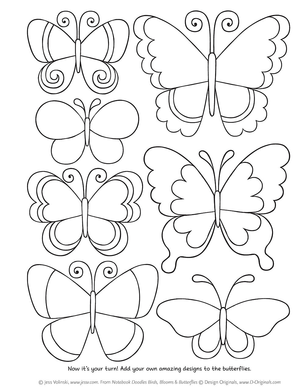 Notebook Doodles Birds, Blooms & Butterflies - Fox Chapel Publishing Co.