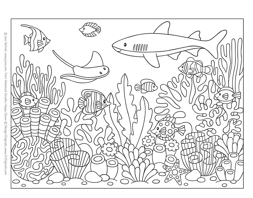 Notebook Doodles Happy Ocean - Fox Chapel Publishing Co.