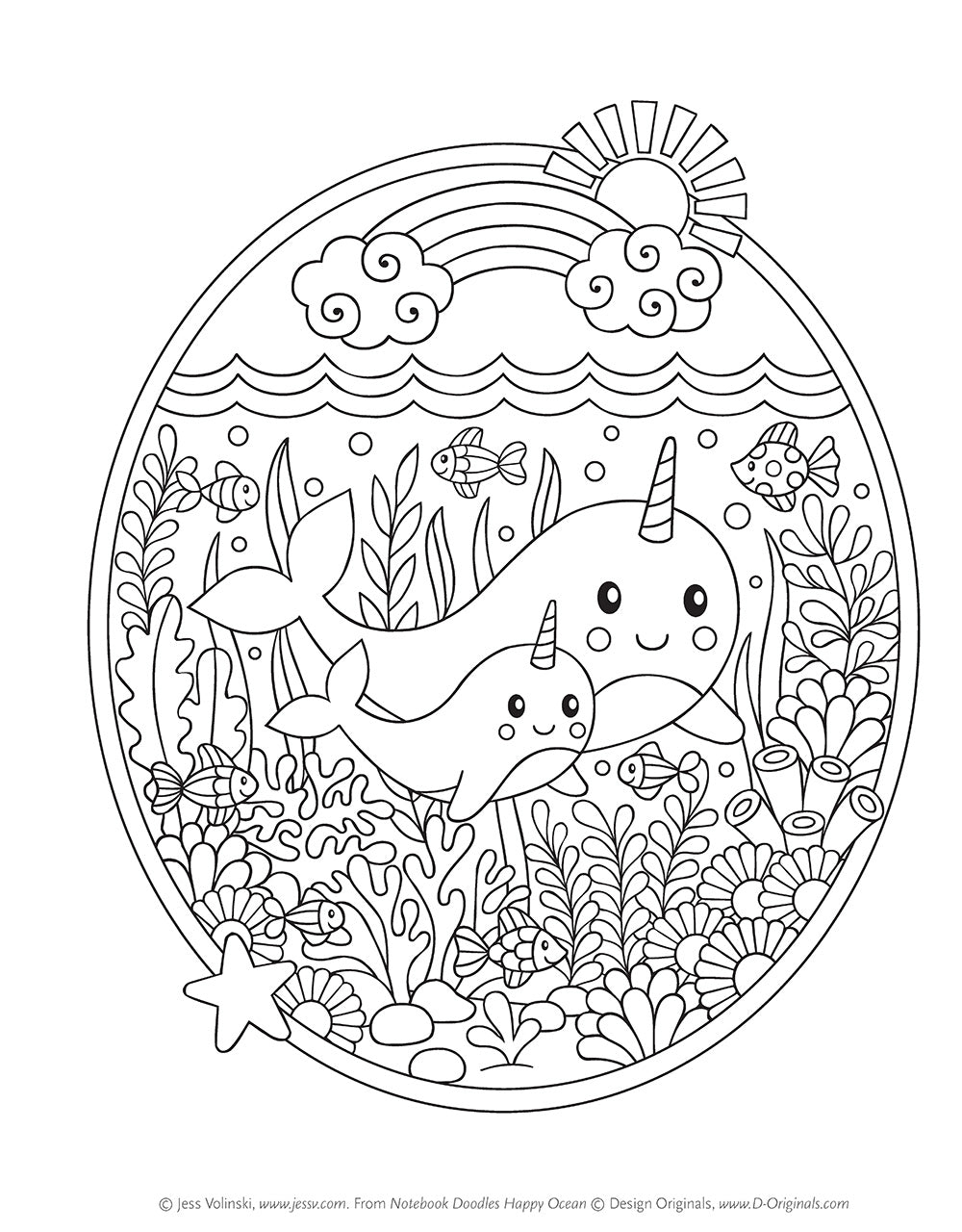 Notebook Doodles Happy Ocean - Fox Chapel Publishing Co.