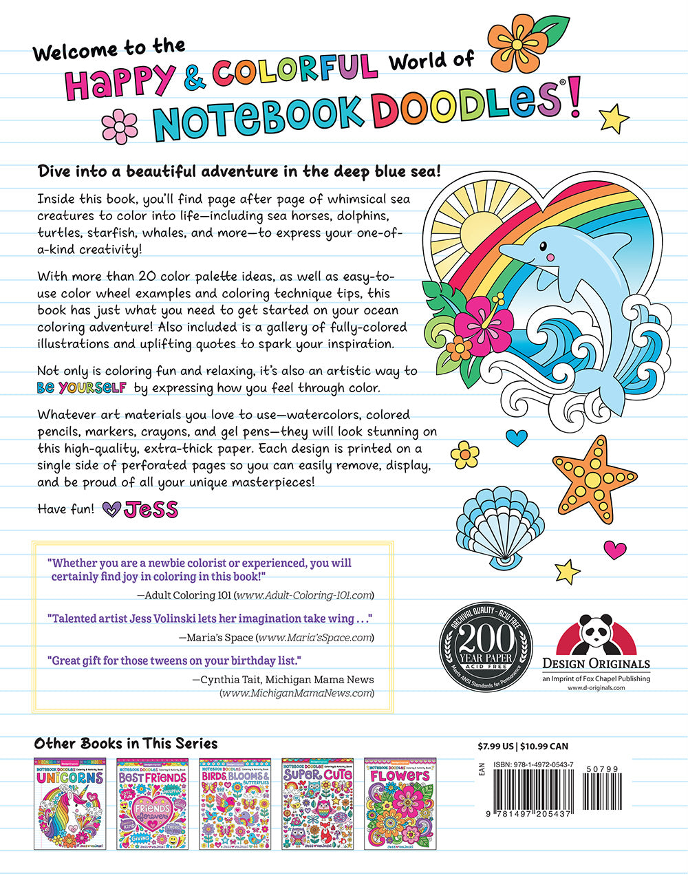 Notebook Doodles Happy Ocean - Fox Chapel Publishing Co.