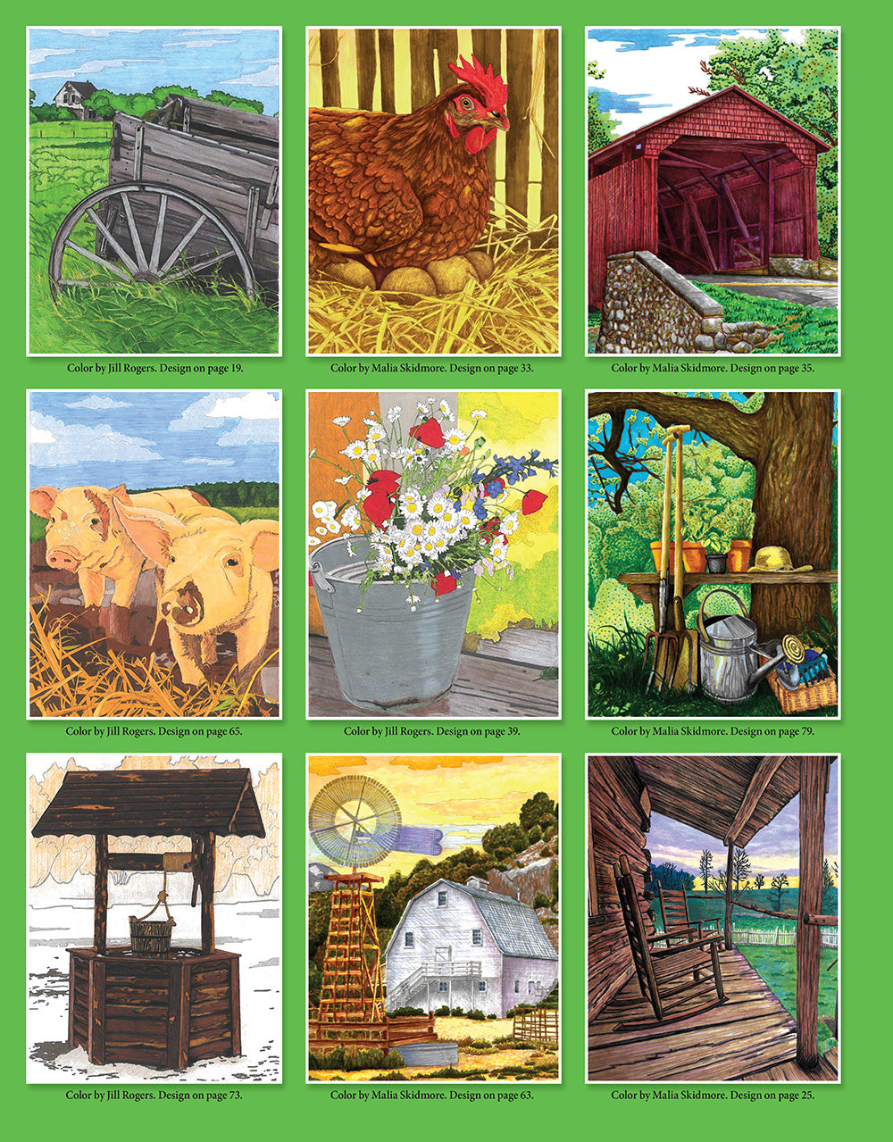 Country Days Coloring Book