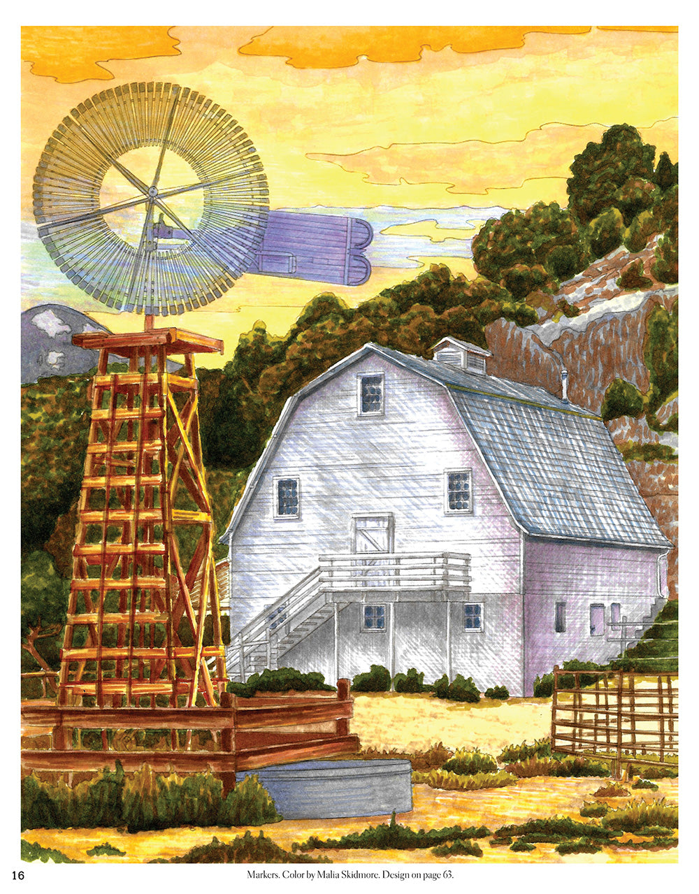 Country Days Coloring Book