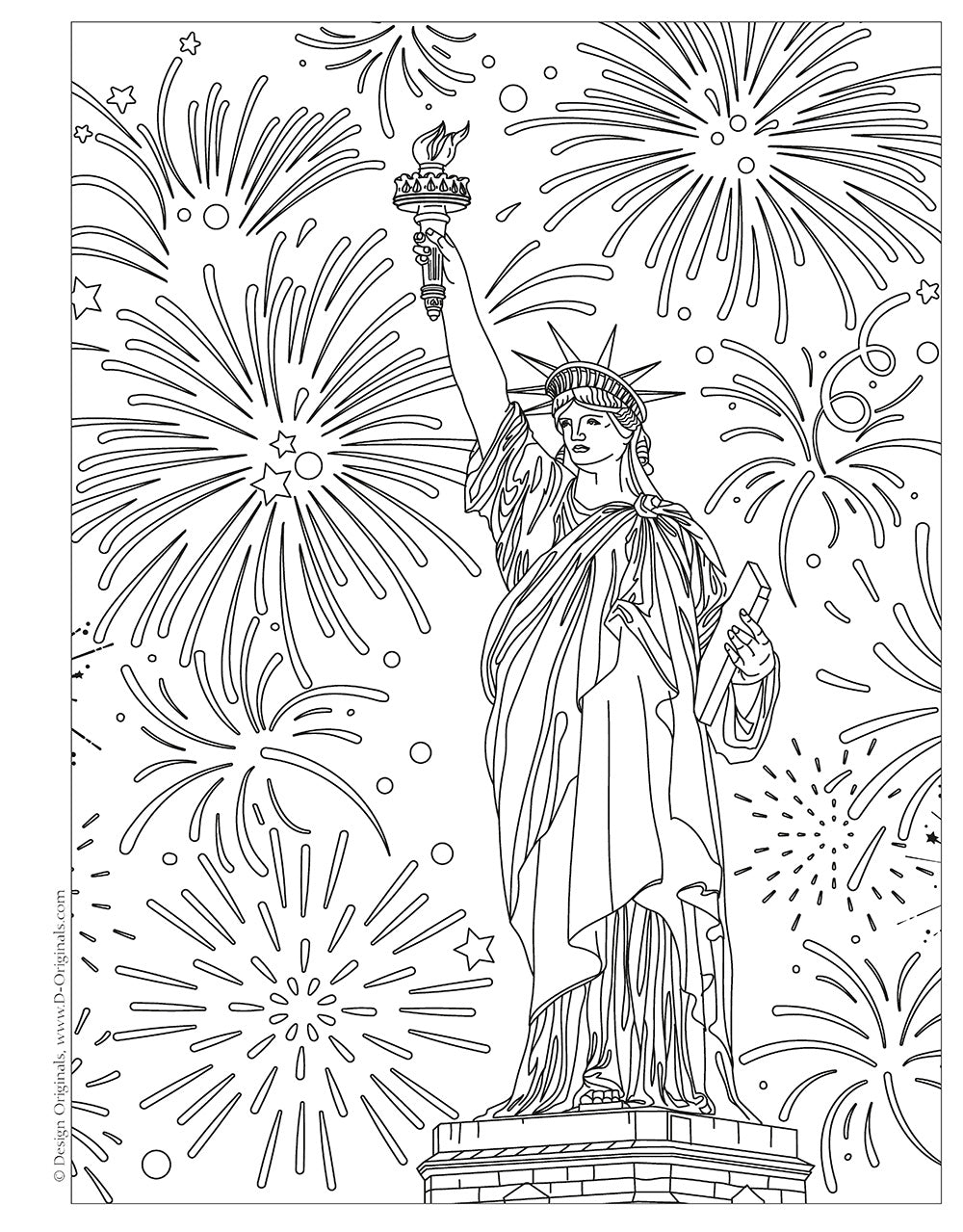America the Beautiful Coloring Book - Fox Chapel Publishing Co.