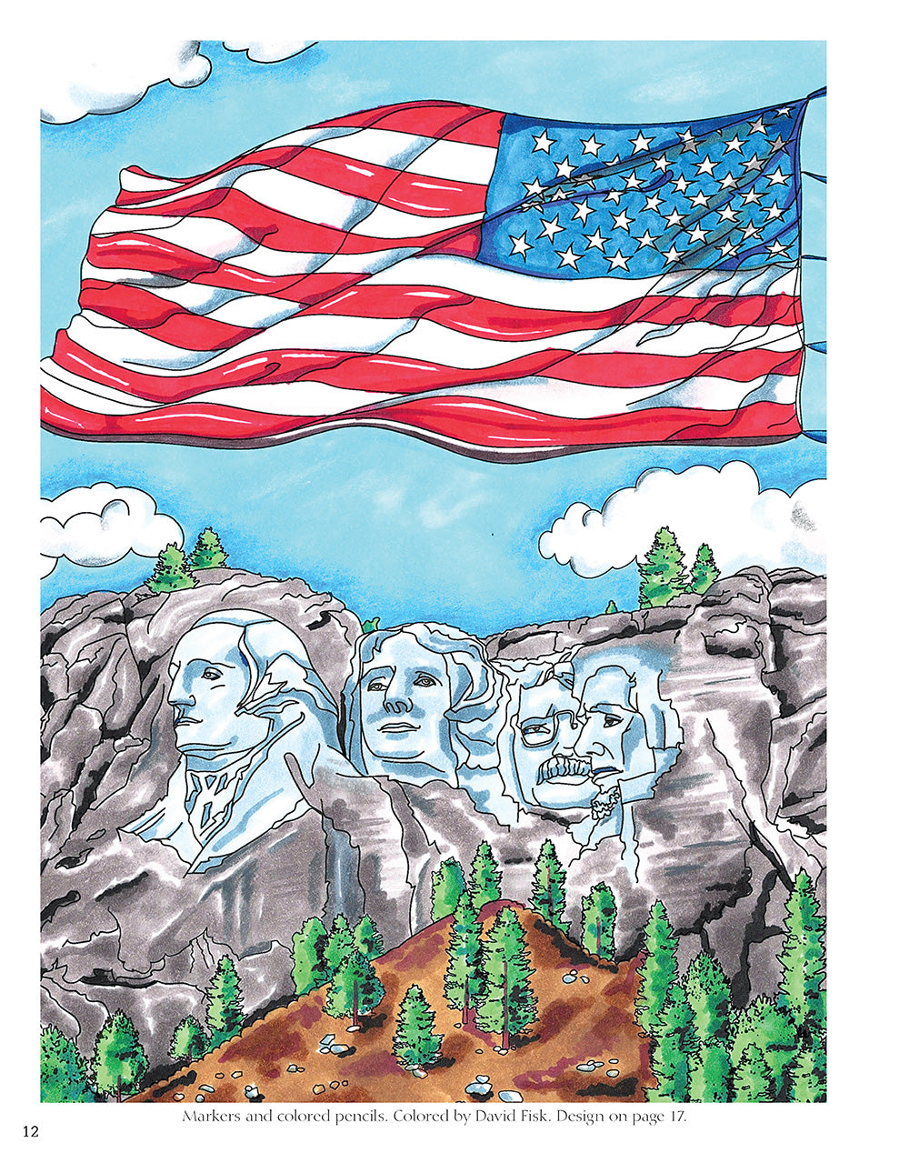 America the Beautiful Coloring Book