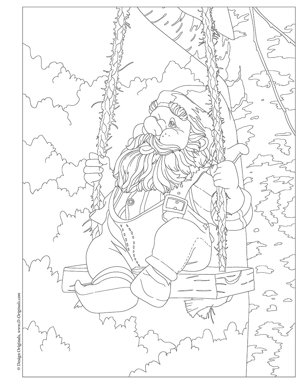 Garden Gnomes Coloring Book