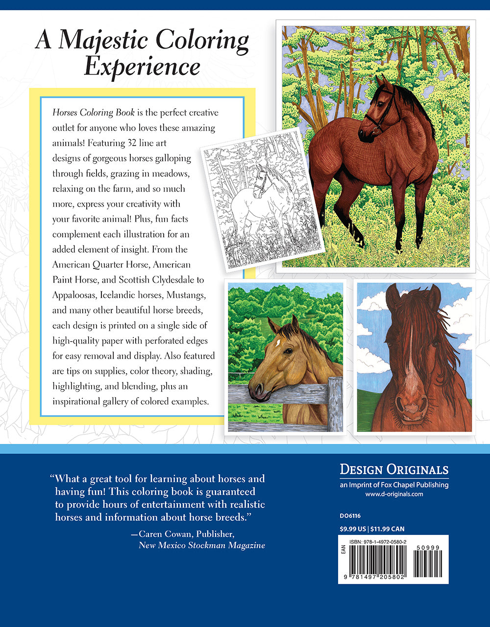 Horses Coloring Book - Fox Chapel Publishing Co.