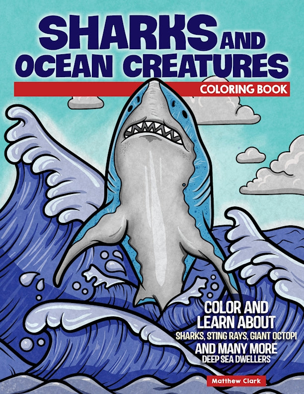 Sharks and Ocean Creatures Coloring Book - Fox Chapel Publishing Co.