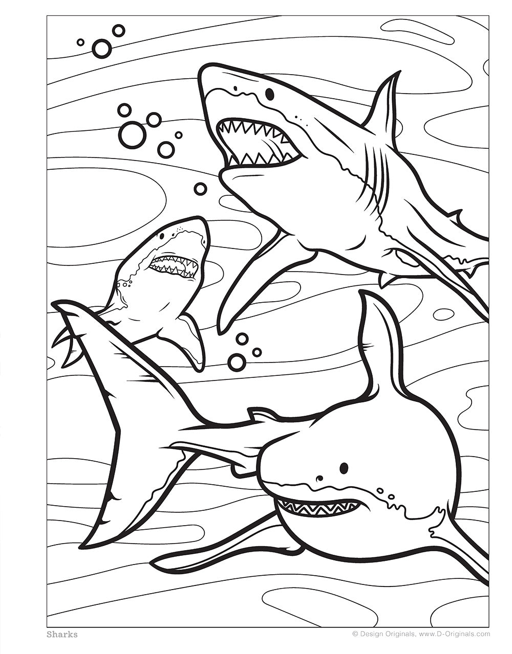 Sharks and Ocean Creatures Coloring Book - Fox Chapel Publishing Co.