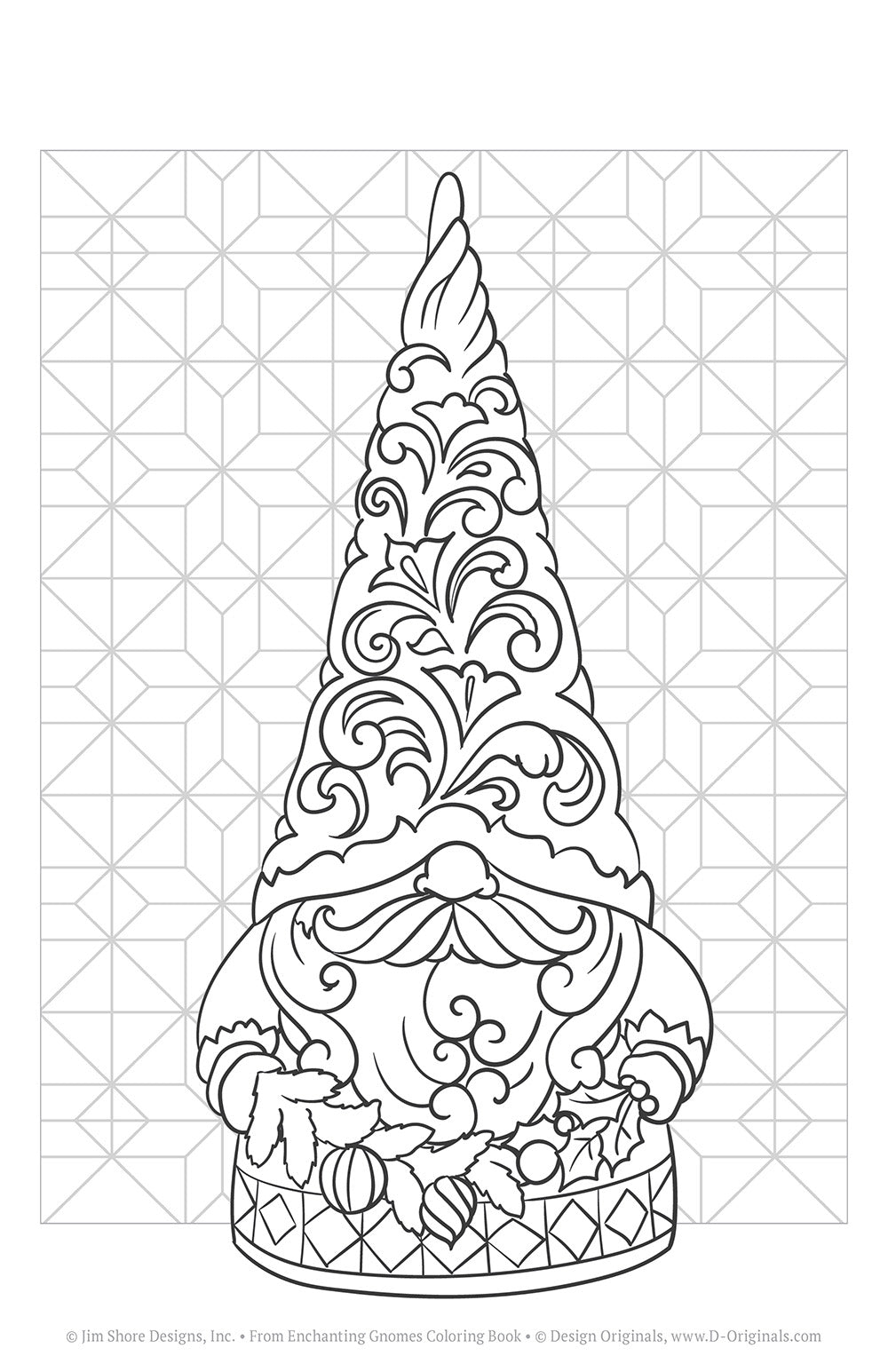 Jim Shore Enchanting Gnomes Coloring Book