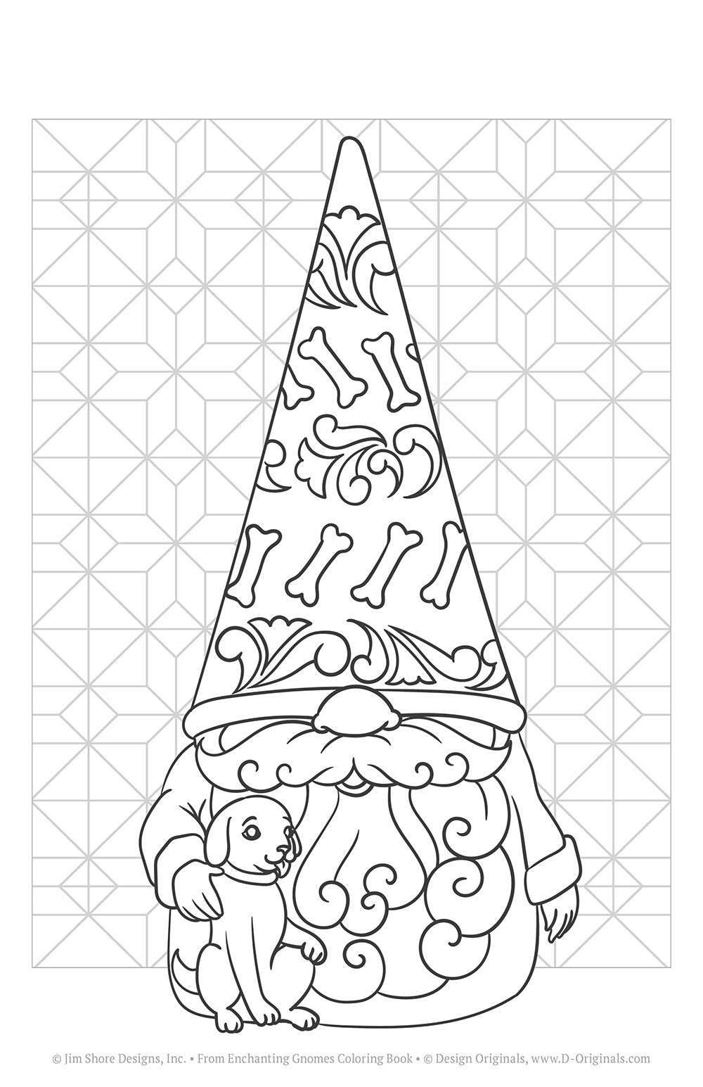 Jim Shore Enchanting Gnomes Coloring Book