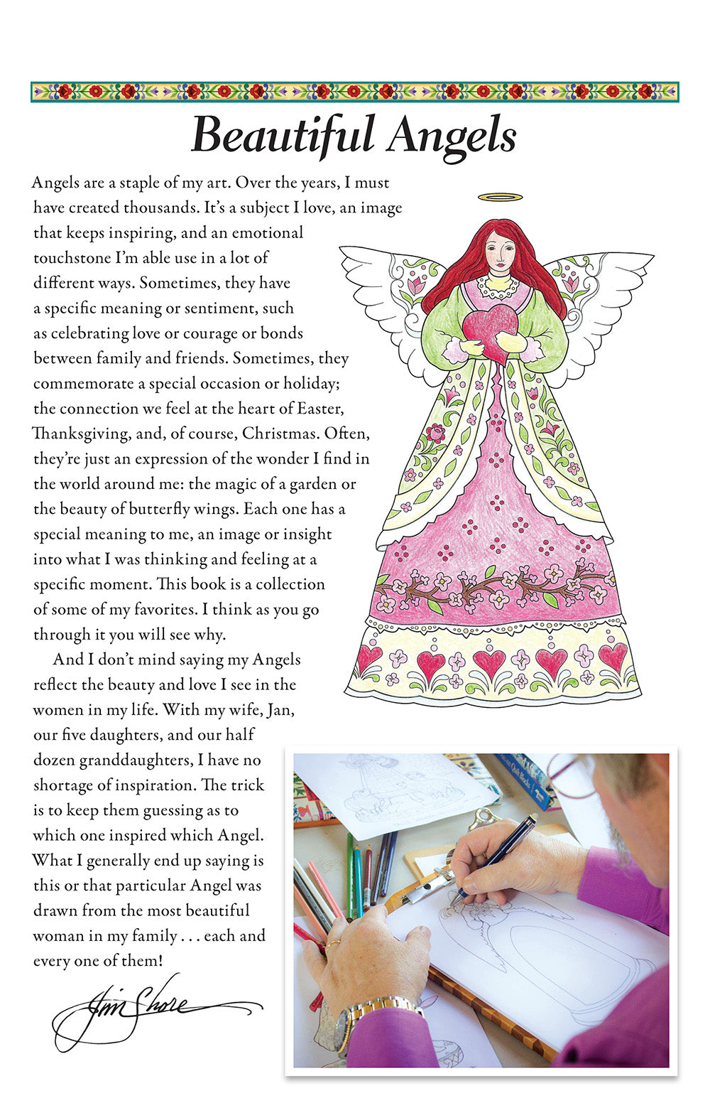 Jim Shore Angels and Inspirations Coloring Book