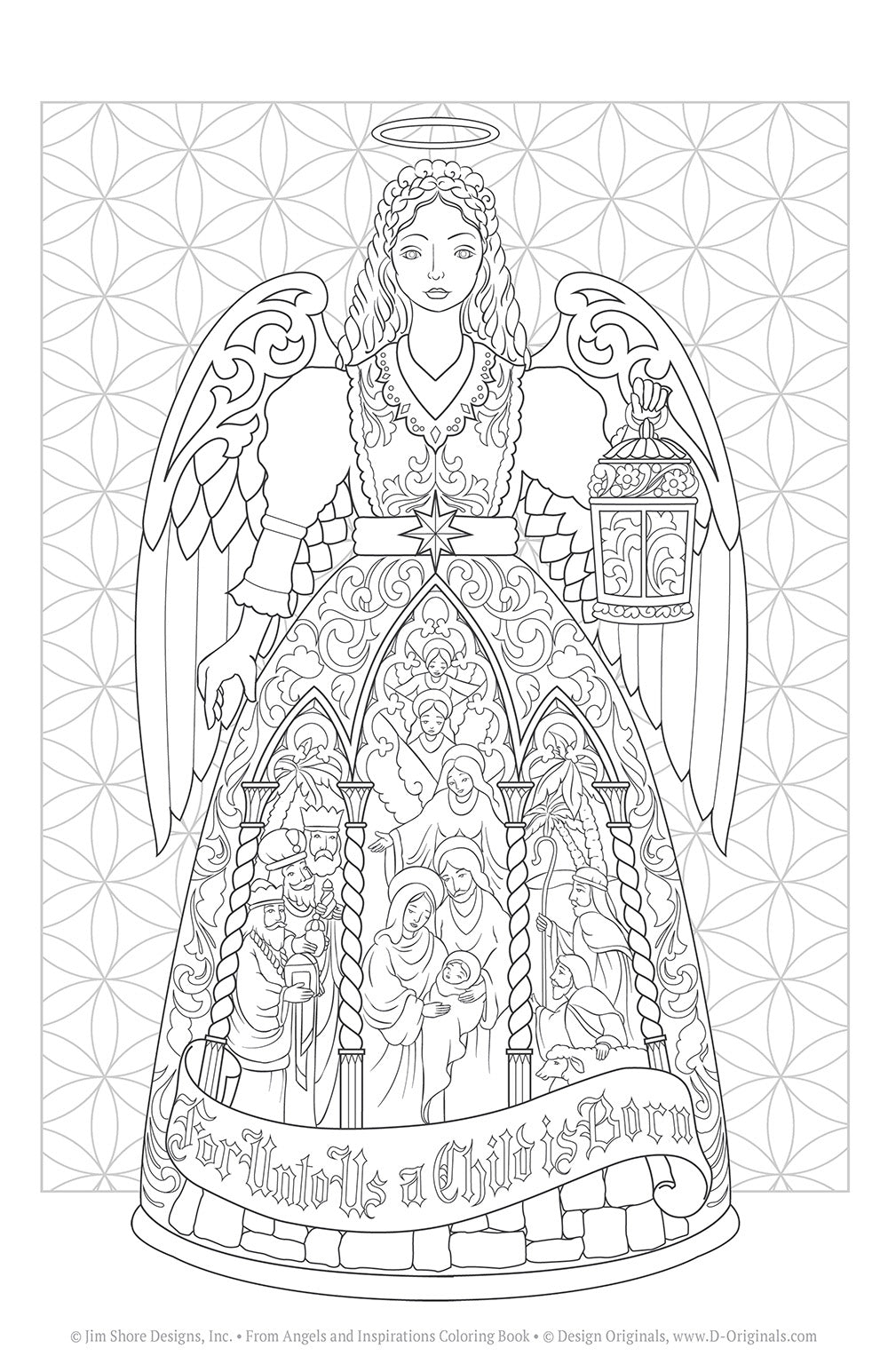 Jim Shore Angels and Inspirations Coloring Book