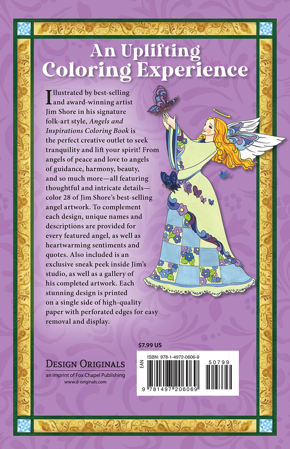 Jim Shore Angels and Inspirations Coloring Book - Fox Chapel Publishing Co.